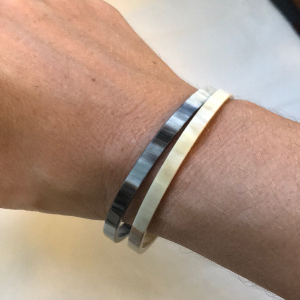 Thin bangle bracelets
